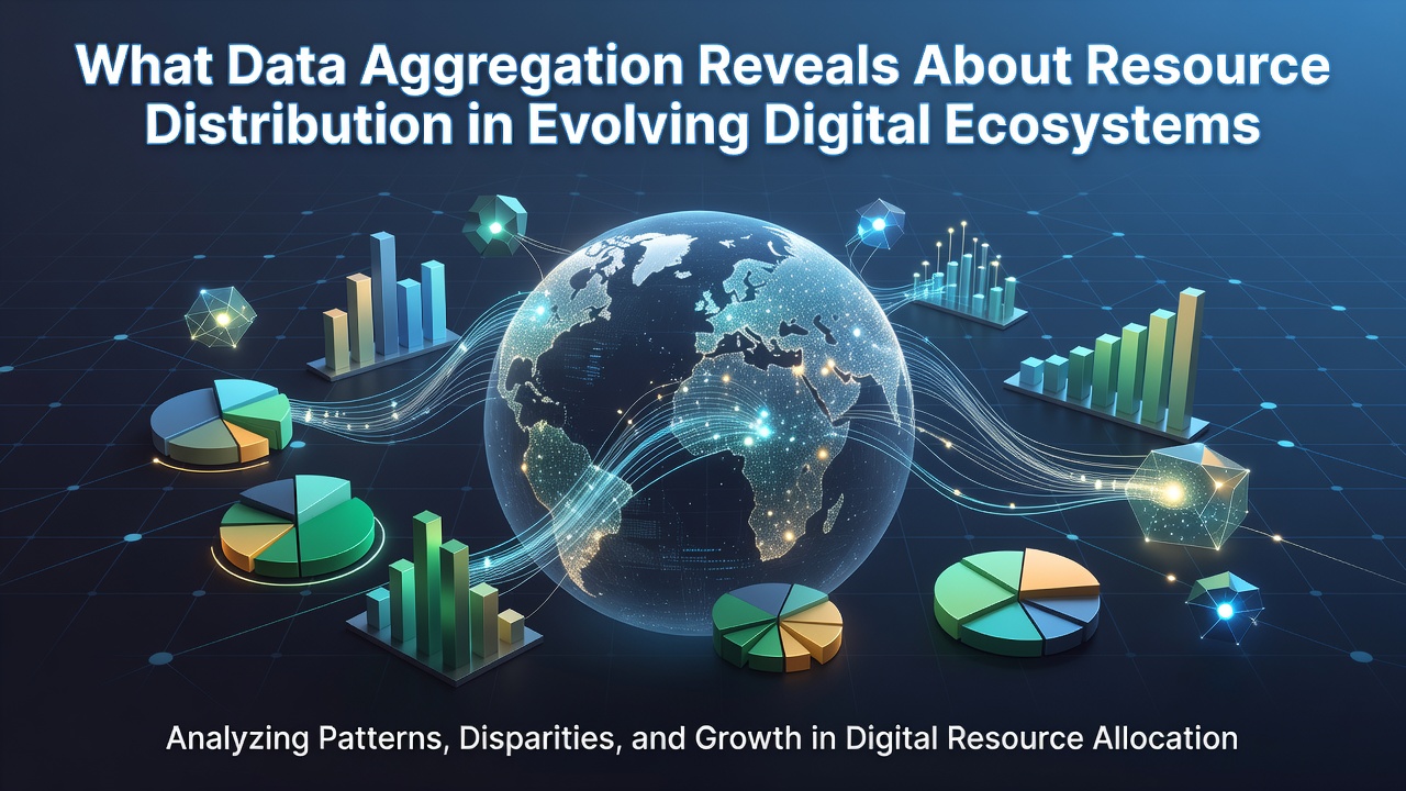 What Data Aggregation Reveals About Resource Distribution in Evolving Digital Ecosystems